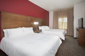Drift to sleep in the comfortable bed.