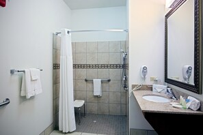 Get ready for your day in the bathroom.