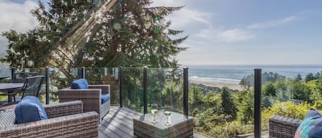 Deck Space with seating and views