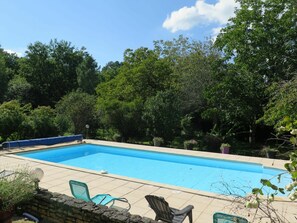 Plant, Water, Cloud, Sky, Swimming Pool, Azure, Botany, Shade, Rectangle, Grass