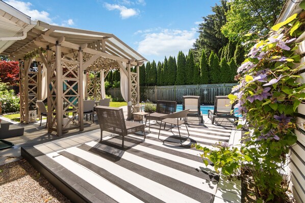 Beautiful private backyard