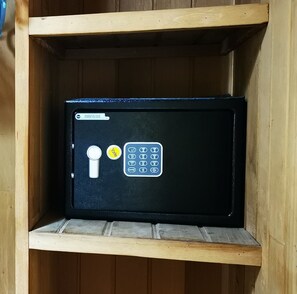 The safe box will store your valuables safely.