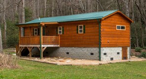 covered front deck