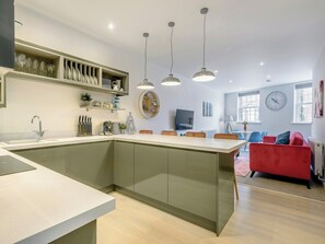 Stylishly furnished open plan living space | The Old Bank, Mundesley, near North Walsham