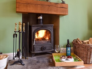 Cosy wood burner | Coach House Cottage, Buckden