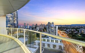 Enjoy magical sunsets in this spacious balcony