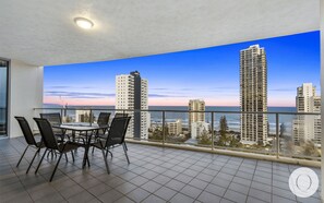 Enjoy your morning coffee in this spacious balcony