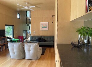 Sitting area with smart TV