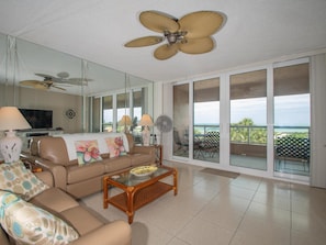 Living Room with view of the beach