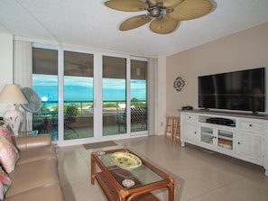 Living Room with beach view