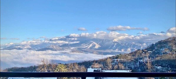 Unreal Views Of Mt. LeConte And The Great Smoky Mountains National Park Right From The Deck!