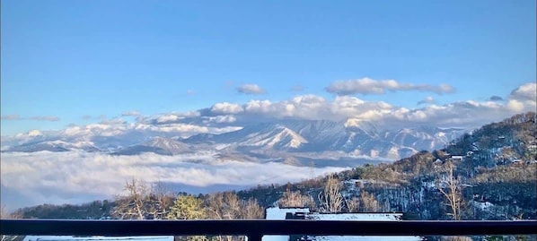 Unreal Views Of Mt. LeConte And The Great Smoky Mountains National Park Right From The Deck!