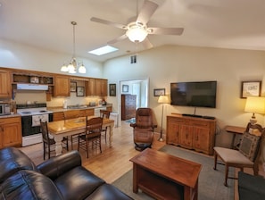 Large Living Room with Flat Screen TV