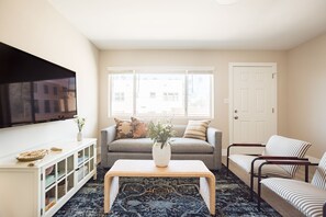 Sleeper sofa in the living area.