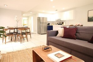 Open floor plan is perfect for unwinding after city overload