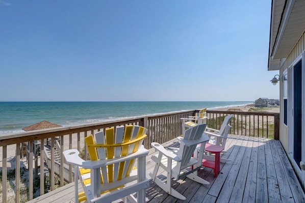 Ocean front deck