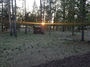 Front deck sunset