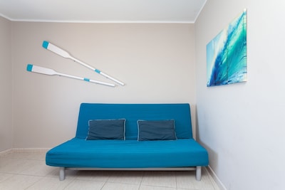 Central Apartment Eloisa 1 on the Beach with Ocean View & Wi-Fi; Easy Street Parking