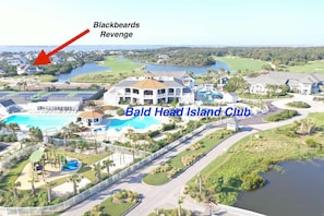 Walk to the BHI Club!  Blackbeard's Revenge offers access to both island clubs with purchase of temporary memberships