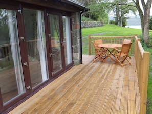 decking with seating area