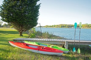 Kayaks (two included with rental) at our private dock.
