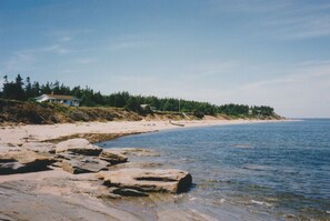 The beach on a beautiful sunny day