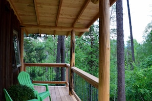 Large wrap around deck with views