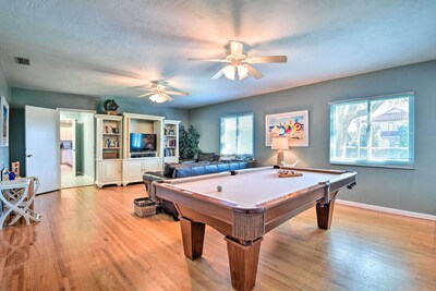 Play pool with your crew or watch a movie in the game room.