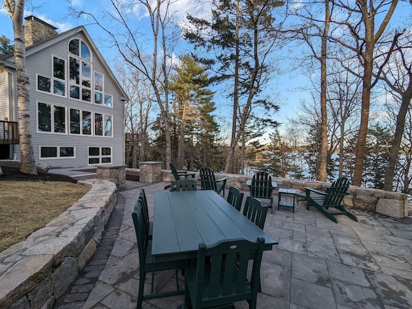The brand new patio installed 2024.
