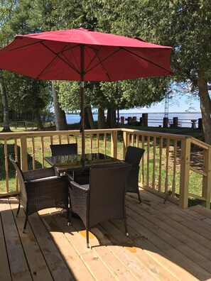 Seating area deck
