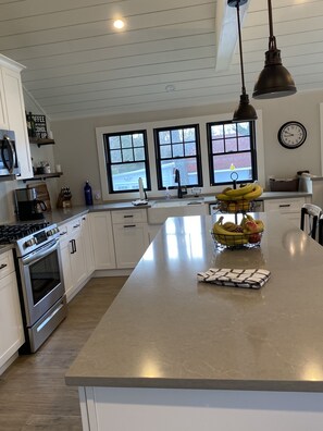 Chefs kitchen, large island 