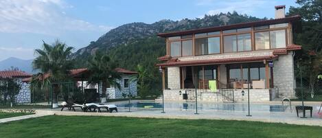 villa is located on taurus mountain hills