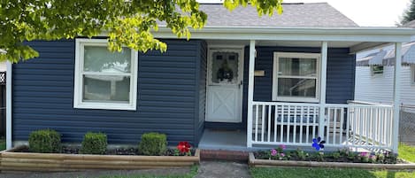 New siding and a new roof for our home away from home.