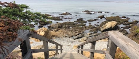 Vista para a praia ou o mar