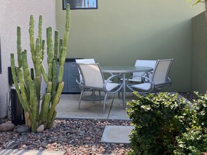 Outside dining area