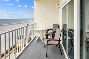 Beach side private balcony