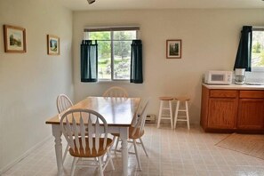 Large bright dining area in kitchen