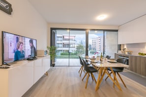 Kitchen and dining area