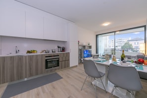 Kitchen and dining area