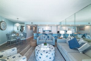 The open floor plan is great for entertaining