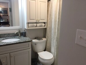 Bathroom w/tile shower