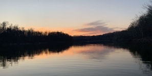 sunset from our dock