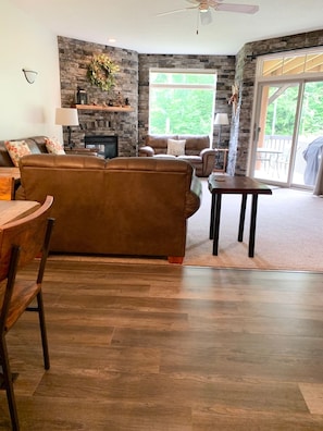 Upstairs living area