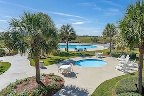 Beautifully manicured community pool and whirlpool!