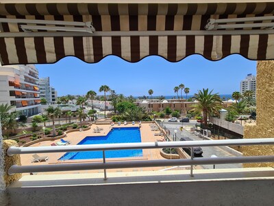 Borinquen 2 only 280 meters to the beach, balcony with sea view, heated pool, wifi