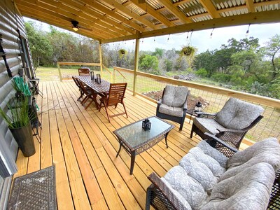 Escape To The Country Hill Log Cabin Near Guadalupe River New Braunfels - Hill Country Patio Furniture Escape To The Country Hill Log Cabin Near Guadalupe River New Braunfels - Hill Country Patio Furniture