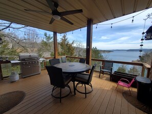 Beautiful Lake View from Upper Deck.