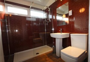 Modern Bathroom with large walk in shower 