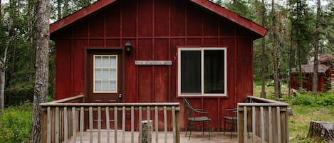 Front door with private deck