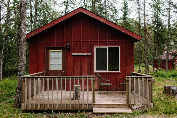 Front door with private deck